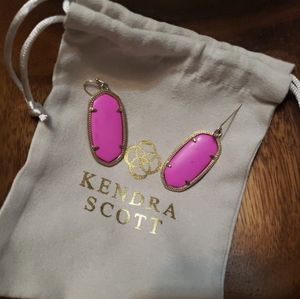 SOLD-Kendra Scott Elle Earrings in Magenta